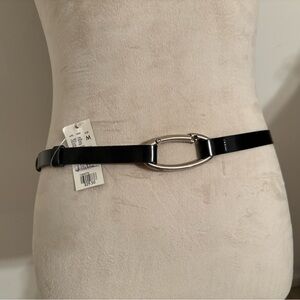 NWT Black Belt with Silver Buckle